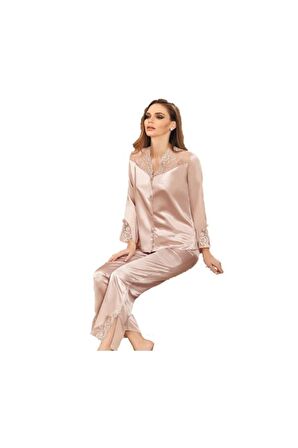 5692kadın Saten Pijama Takım