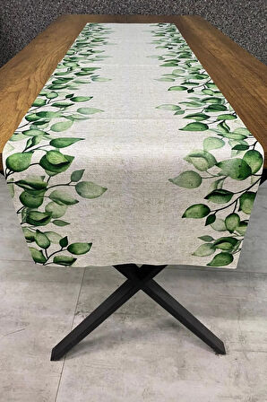 Okaliptus Desenli Runner 40x140 cm
