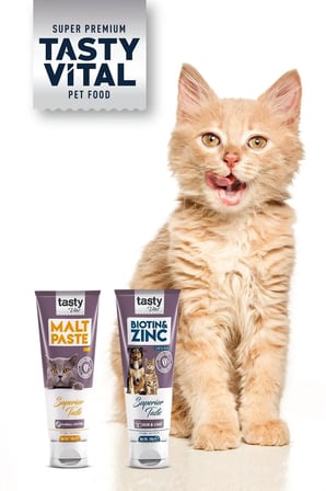 Kedi Malt Paste Tüy Yumağı Önleyici 100 gr Ve Biotin Çinko Deri Tüy Destekleyici 100 gr