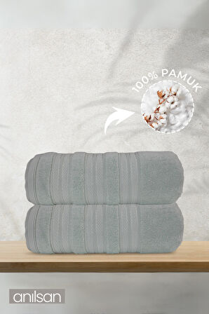 2'li Tavora Banyo Havlusu - 70x140 Cm, 570gr, %100 pamuk, Spa Ve Otel Havlusu, Günlük Kullanıma Uygun