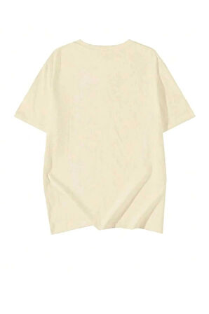 malkoçbey  küçük tavşan  detaylı basic oversize unisex  t-şhirt