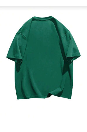 malkoçbey  küçük tavşan  detaylı basic oversize unisex  t-şhirt