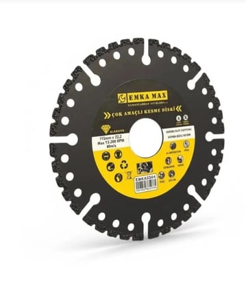 seramik, taş, alüminyum, PVC ve çelik  kesmek için  Çok Amaçlı Kesme Diski 115 mm
