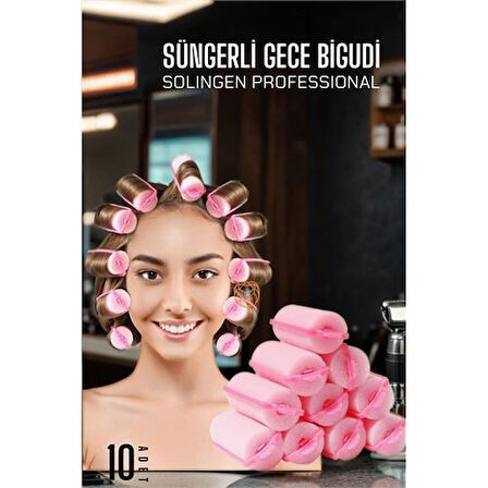 Süngerli Gece Bigudisi 3 cm 10 Adet Solingen Professional