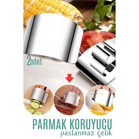 Parmak Koruyucu Dilimleme Parmak Kesme Önleyici Çelik 2 ADET