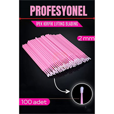 İpek Kirpik Fırçası Blading Lifting Fırçası 100 Adet