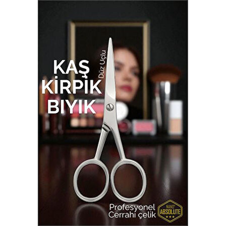 Kaş Kirpik Makası - Bıyık Makası Profesyonel Cerrahi Çelik