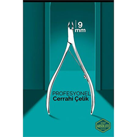 9 mm Manikür Pedikür Makası - Et Makası - Kütikül Temizleyici Pens Profesyonel Cerrahi Çelik