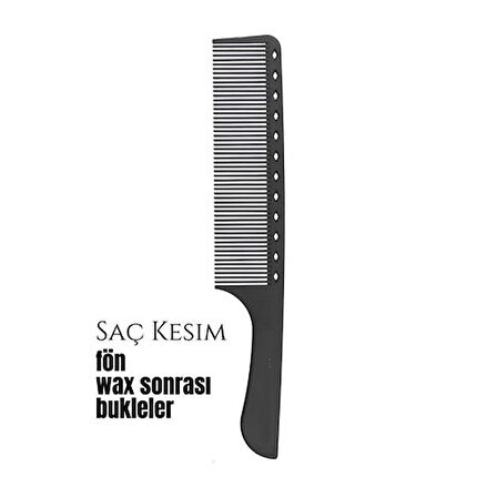 Berber Kuaför Saç Kesim Bukleli Saç Fön Wax Sonrası Tarak