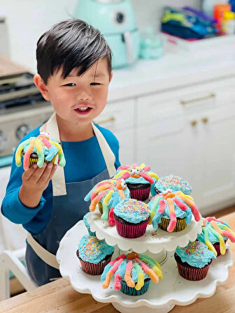 Mini Çocuklar İçin Cupcake Fırın Kalıbı 6 Büyük Bölmeli Muffin Kek Kalıbı