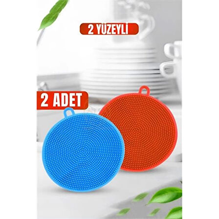 BX 2 Yüzeyli Silikon Bulaşık Pedi 2 ADET