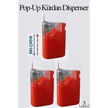 BX Otomatik Bas-Bırak Kürdanlık 3 lü Set