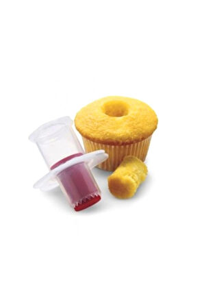 Çikolata Dolgulu Kek Için Kek Delici Delme Aparatı Cupcake Muffin Dolgu Açıcı Plastik Delici