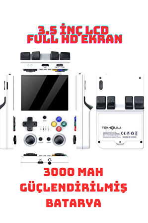 El Atarisi 3.5 UltraHd Ekran Gamepad Retro Atari PSP/PS1/NeoGeo Fıfa Gta 20.000 Games Oyun Konsolu