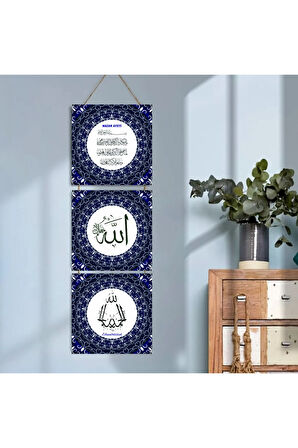 Ahşap Katlanabilir 3'Lü Tablo - tbl00001