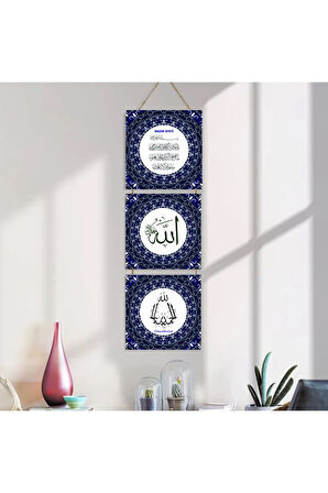 Ahşap Katlanabilir 3'Lü Tablo - tbl00001