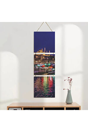 Ahşap Katlanabilir 3Lü Tablo - Tbl0095