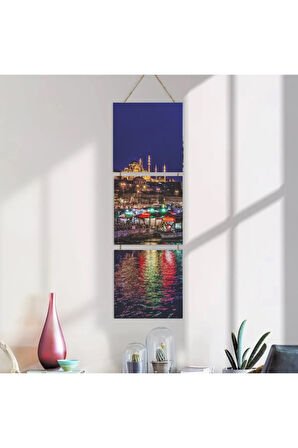 Ahşap Katlanabilir 3Lü Tablo - Tbl0095