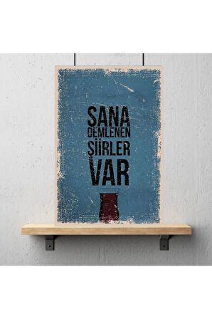 Ahşap Retro Mdf Poster , Komik Sözler , Duvar Yazıları , Manzara ,  Tarih , Edebiyat - Tbl0130