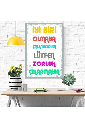 Ahşap Retro Mdf Poster , Komik Sözler , Duvar Yazıları , Manzara ,  Tarih , Edebiyat - Tbl0292