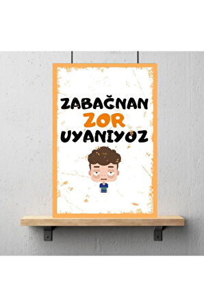 Ahşap Retro Mdf Poster , Komik Sözler , Duvar Yazıları , Manzara ,  Tarih , Edebiyat - Tbl00301