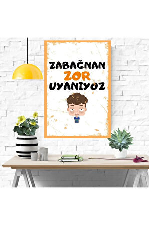 Ahşap Retro Mdf Poster , Komik Sözler , Duvar Yazıları , Manzara ,  Tarih , Edebiyat - Tbl00301