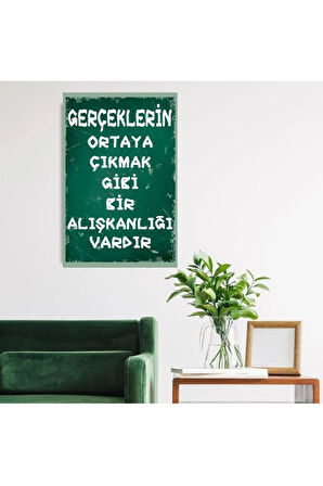 Ahşap Retro Mdf Poster , Komik Sözler , Duvar Yazıları , Manzara ,  Tarih , Edebiyat - Tbl0318