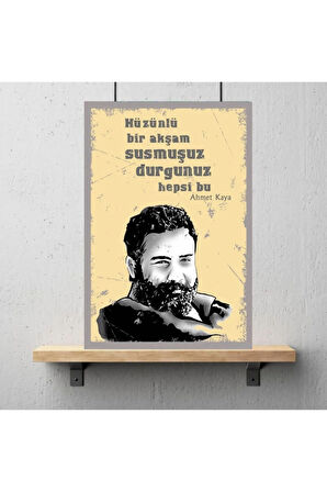 Ahşap Retro Mdf Poster , Komik Sözler , Duvar Yazıları , Manzara ,  Tarih , Edebiyat - Tbl0356