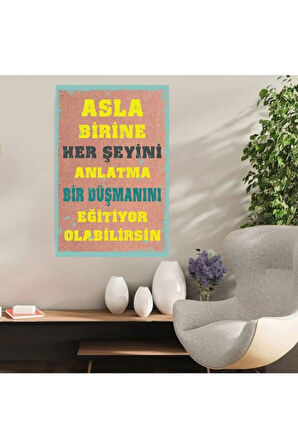 Ahşap Retro Mdf Poster , Komik Sözler , Duvar Yazıları , Manzara ,  Tarih , Edebiyat - Tbl0374