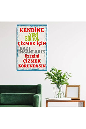 Ahşap Retro Mdf Poster , Komik Sözler , Duvar Yazıları , Manzara ,  Tarih , Edebiyat - Tbl0375