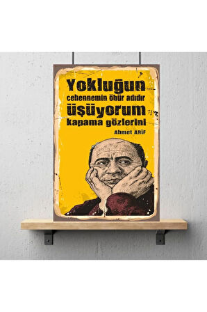 Ahşap Retro Mdf Poster , Komik Sözler , Duvar Yazıları , Manzara ,  Tarih , Edebiyat - Tbl0426