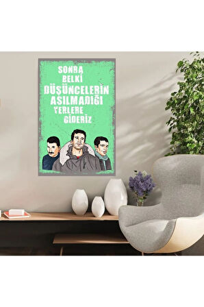 Ahşap Retro Mdf Poster , Komik Sözler , Duvar Yazıları , Manzara ,  Tarih , Edebiyat - Tbl0445