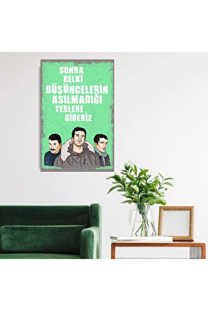 Ahşap Retro Mdf Poster , Komik Sözler , Duvar Yazıları , Manzara ,  Tarih , Edebiyat - Tbl0445