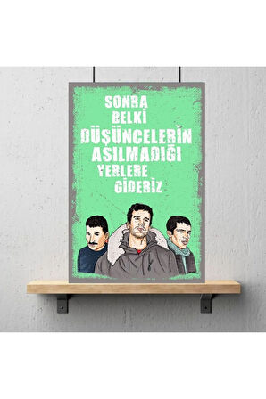 Ahşap Retro Mdf Poster , Komik Sözler , Duvar Yazıları , Manzara ,  Tarih , Edebiyat - Tbl0445