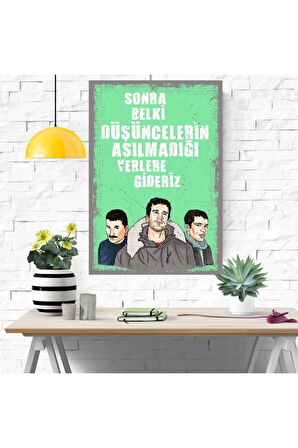 Ahşap Retro Mdf Poster , Komik Sözler , Duvar Yazıları , Manzara ,  Tarih , Edebiyat - Tbl0445