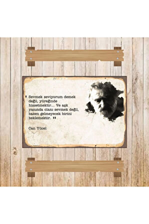 Ahşap Retro Mdf Poster , Komik Sözler , Duvar Yazıları , Manzara ,  Tarih , Edebiyat - Tbl0551
