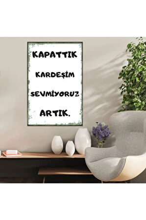 Ahşap Retro Mdf Poster , Komik Sözler , Duvar Yazıları , Manzara ,  Tarih , Edebiyat - Tbl0802