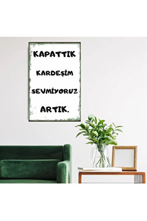 Ahşap Retro Mdf Poster , Komik Sözler , Duvar Yazıları , Manzara ,  Tarih , Edebiyat - Tbl0802