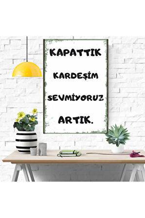 Ahşap Retro Mdf Poster , Komik Sözler , Duvar Yazıları , Manzara ,  Tarih , Edebiyat - Tbl0802