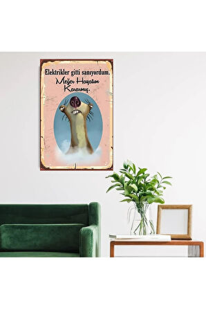 Ahşap Retro Mdf Poster , Komik Sözler , Duvar Yazıları , Manzara ,  Tarih , Edebiyat - Tbl0807