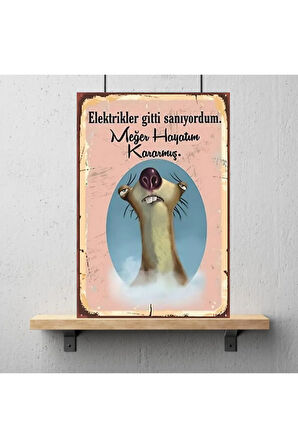 Ahşap Retro Mdf Poster , Komik Sözler , Duvar Yazıları , Manzara ,  Tarih , Edebiyat - Tbl0807