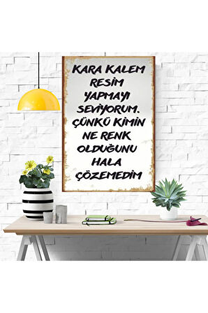 Ahşap Retro Mdf Poster , Komik Sözler , Duvar Yazıları , Manzara ,  Tarih , Edebiyat - Tbl0809