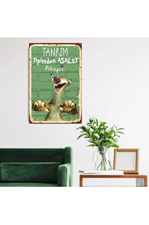 Ahşap Retro Mdf Poster , Komik Sözler , Duvar Yazıları , Manzara ,  Tarih , Edebiyat - Tbl0810