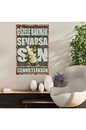 Ahşap Retro Mdf Poster , Komik Sözler , Duvar Yazıları , Manzara ,  Tarih , Edebiyat - Tbl0811