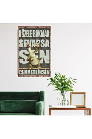 Ahşap Retro Mdf Poster , Komik Sözler , Duvar Yazıları , Manzara ,  Tarih , Edebiyat - Tbl0811