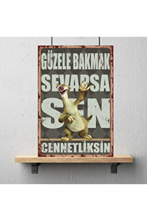 Ahşap Retro Mdf Poster , Komik Sözler , Duvar Yazıları , Manzara ,  Tarih , Edebiyat - Tbl0811