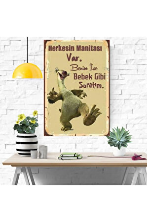Ahşap Retro Mdf Poster , Komik Sözler , Duvar Yazıları , Manzara ,  Tarih , Edebiyat - Tbl0812