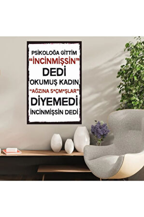 Ahşap Retro Mdf Poster , Komik Sözler , Duvar Yazıları , Manzara ,  Tarih , Edebiyat - Tbl0814