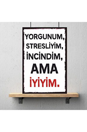Ahşap Retro Mdf Poster , Komik Sözler , Duvar Yazıları , Manzara ,  Tarih , Edebiyat - Tbl0815
