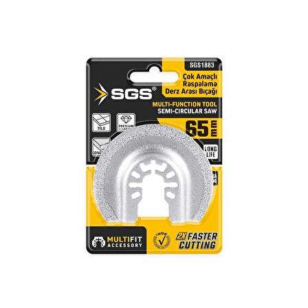 SGS 1883 Derz Arası Raspalama Bıçağı 65 mm Elmas